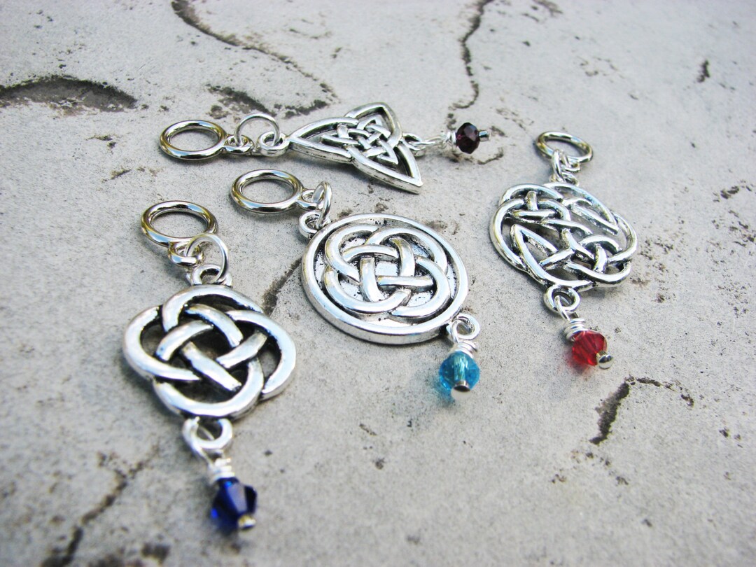 Celtic Ritual Markers Celtic Knot Non-snag Stitch Markers - Perfect for Cable Knitting - Etsy