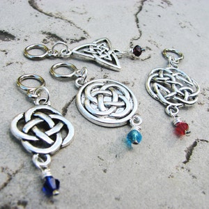 Celtic Knot Non-Snag Stitch Markers Perfect for Cable Knitting image 1