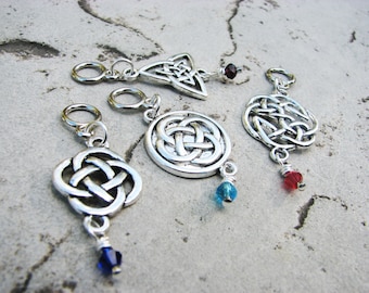 Celtic Knot Non-Snag Stitch Markers - Perfect for Cable Knitting