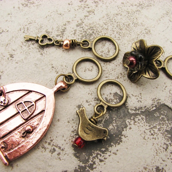 The Secret Garden Non-Snag Stitch Markers