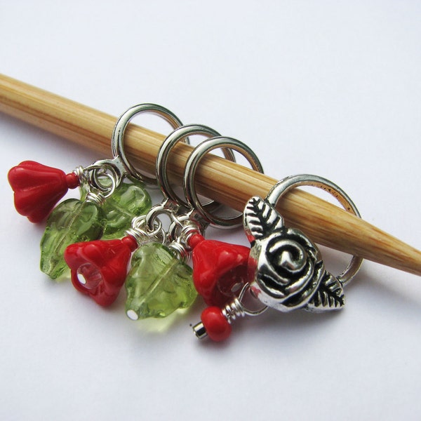 Painting the Roses Red - Non-Snag Stitch Markers