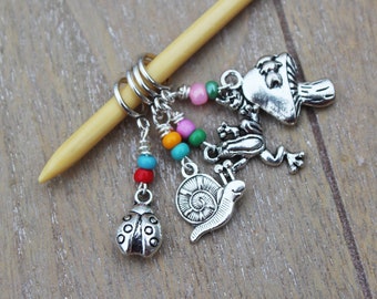 2024 Animal Mascots Non-Snag Stitch Markers