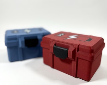 3D-geprinte opbergdoos AA-batterijen voor 24 batterijen - standaard diameter 14 mm
