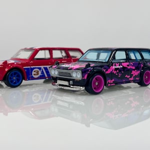 ダットサン510ワゴン ホットウィール（カスタムリアルゴムタイヤ