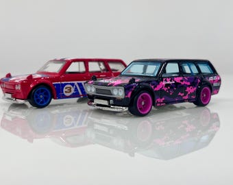 ダットサン510ワゴン ホットウィール（カスタムリアルゴムタイヤ