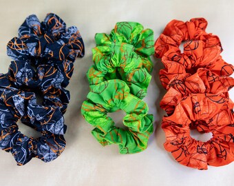 Game Day Basketball Scrunchie – Sporty Hair Accessory for Girls Who Play Basketball