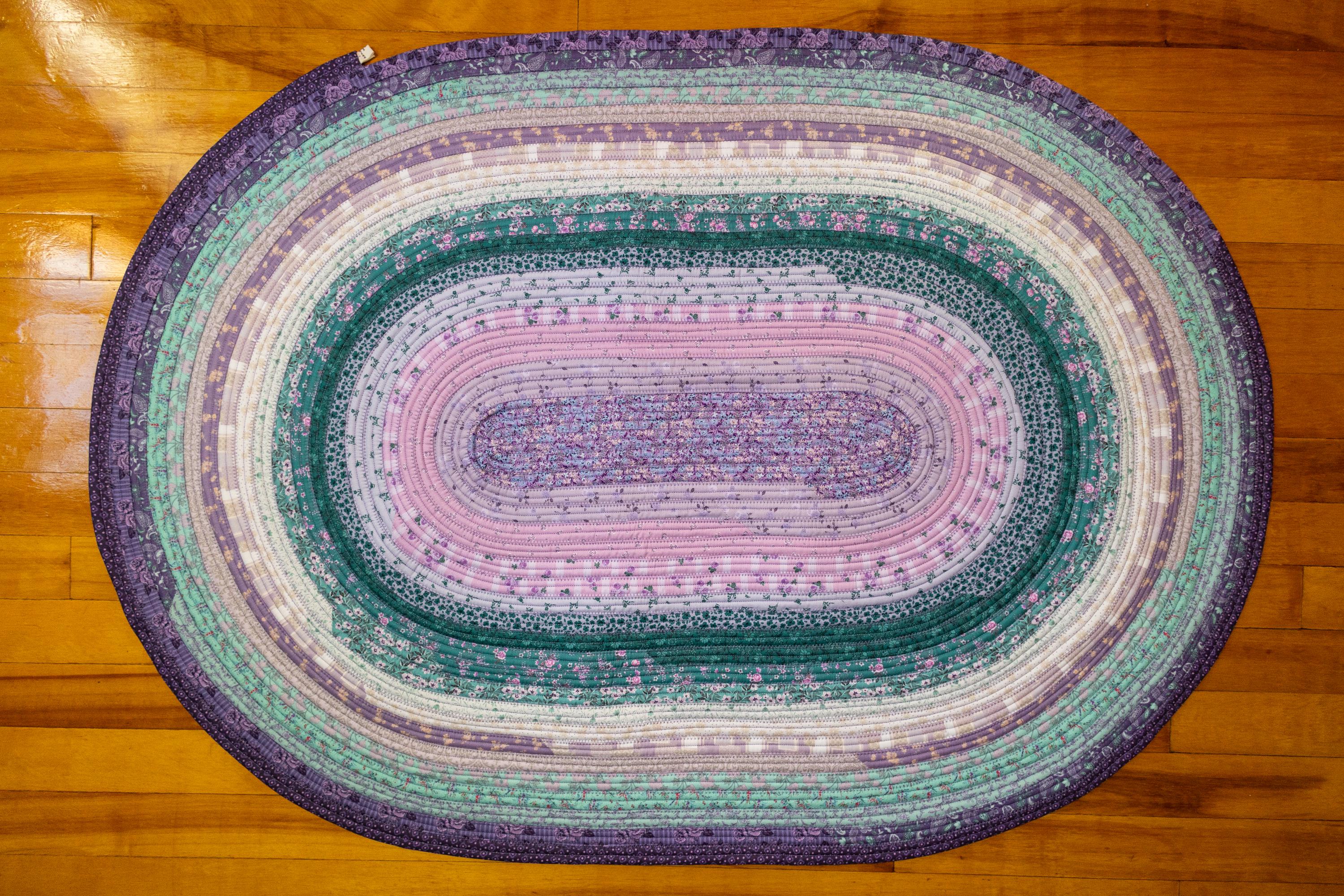 CUSTOM Oval Jelly Roll Rug or Placemat - See Description for Sizes and ...