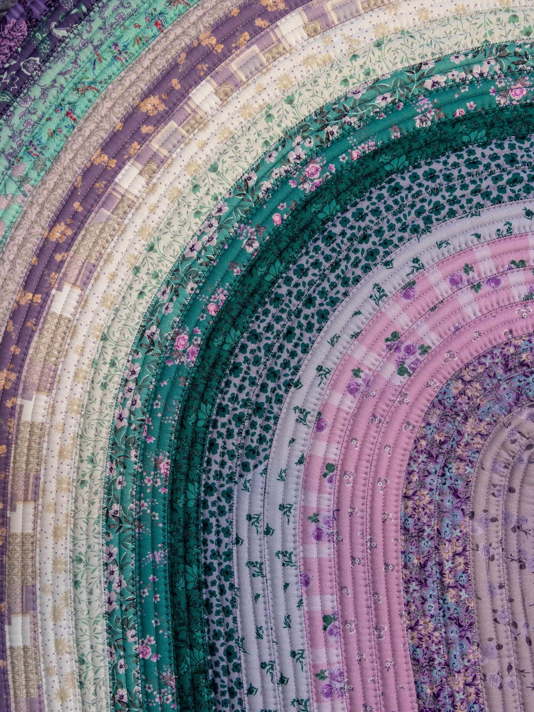 Small Rugs Roll Small Oval Handmade Jelly Roll Rug: Merry Mermaid Magic - Measures ...
