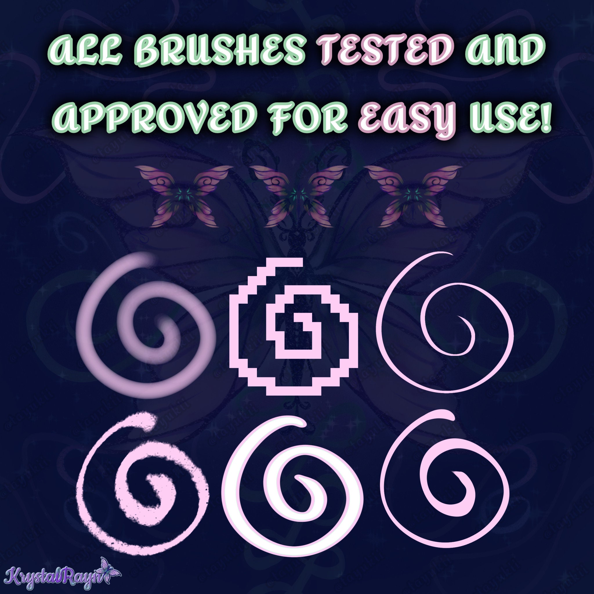 14 Digital Art Brushes for Ibis Paint X, Pens, Paintbrush, Airbrush ...