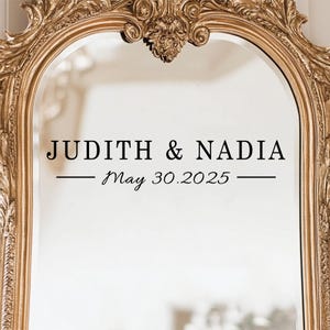 Seating Chart Sign - Wedding Mirror Decal - our Seat Wedding Sign - Mirror, Acrylic - Wedding Reception - Vinyl Letters - Welcome