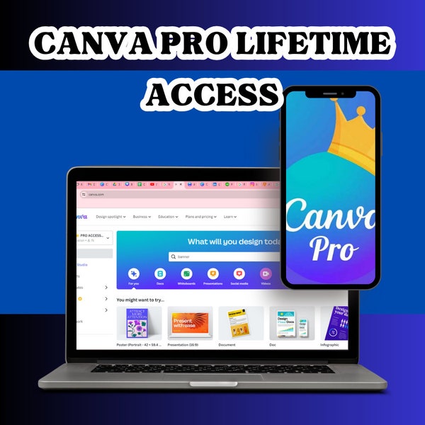 Canva Pro Subscription 100% legit Easy Access (Education)