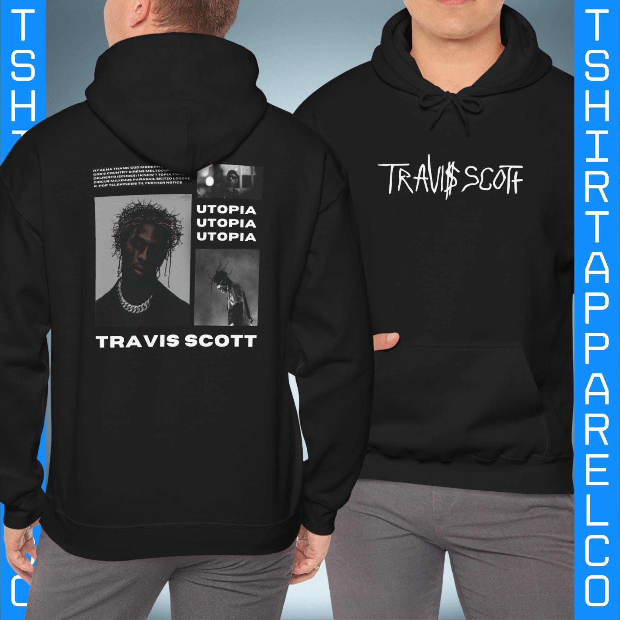 Travis Scott Hoodie Youth Etsy