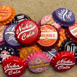 Apocalypse Cola Bottle Caps - Metal Bottle Caps Inspired by Apocalyspe Video Games
