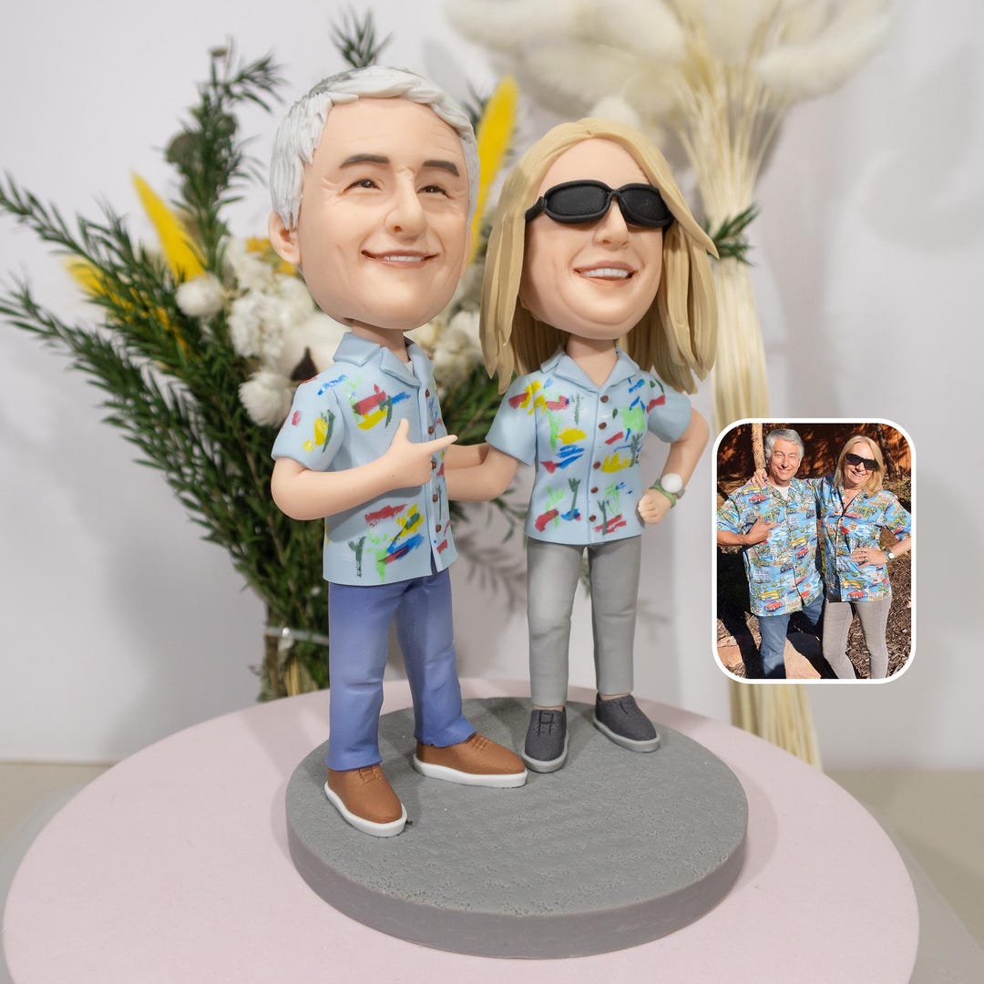 Couple Bobblehead - Custom Two Person Gift Figurine Set main image 1