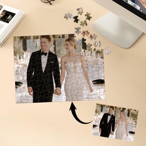 Personalized Weddings Jigsaw Puzzle,Wooden Puzzle, Custom Unique Puzzle, Custom Photo Puzzle 35- 1500 Piece, Christmas Family Gifts