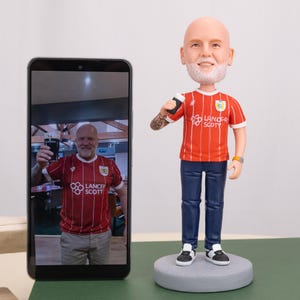 Custom Bobblehead For Father, Grandfather Bobbleheads, Father/Husband Unique Gifts, Man Bobbleheads, Your Own Bobble Head, Christmas Gifts