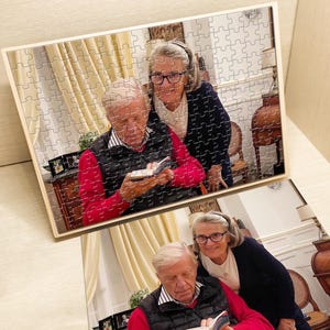 Personalized Grandparents Unique Puzzle, Custom Jigsaw Puzzle, Wooden Puzzle, Custom Photo Puzzle 35- 1500 Piece, Christmas Family Gifts