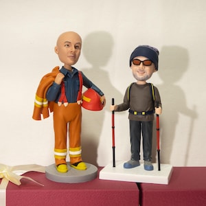 Personalized Boyfriend Bobble head,Custom Man Bobbleheads,  Custom Husband Bobble heads, Custom Father Bobblehead, Custom Boss Bobbleheads