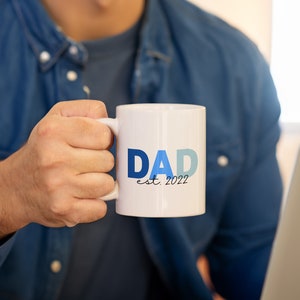 Personalized Gift, Father&#39;s Day, Custom Mug, Photo mug, Dad Birthday gift, Gift for him, Dad coffee cup, Dad Est Mug, New Dad Gift, For Dads