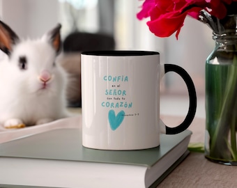 Tasse à café chrétienne - Proverbes 3:5 verset de la Bible, cadeau religieux