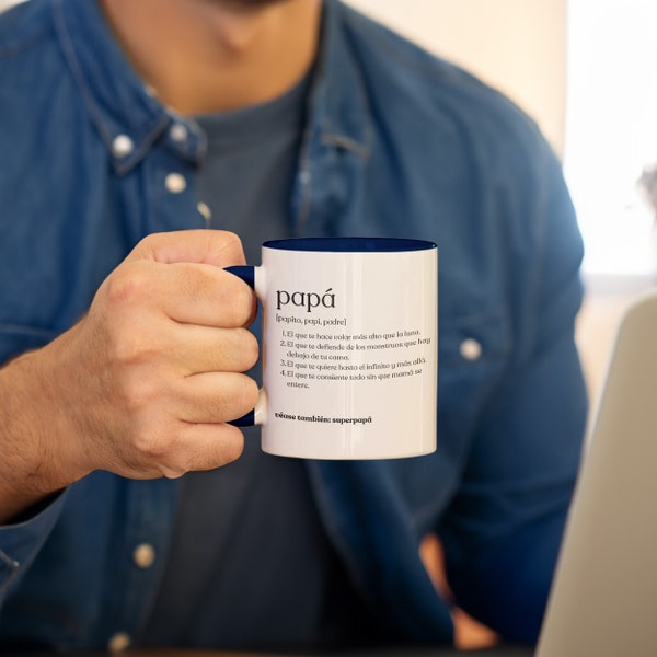 Día del Padre, Cumpleaños del Papá, Regalo para él, Taza de café para Papá, Regalo para Papá primerizo, Para Papá, Bromas de Papá, Papa Mug