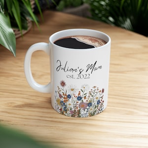 Personalized Gift, Mother's Day, Custom Mug, Photo mug, Mom Birthday gift, Gift for Her, Mom coffee cup, Mom Est Mug, New Mom Gift, For Moms