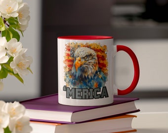 American Eagle Kaffeebecher: USA Pride Geschenk zum 4.Juli