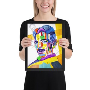 Framed poster