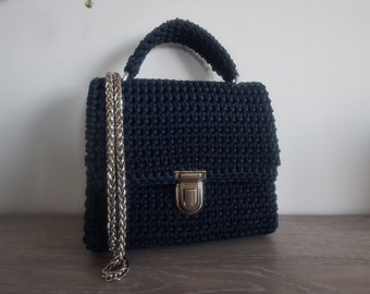 Handmade Knitted Crochet Bag - High Quality