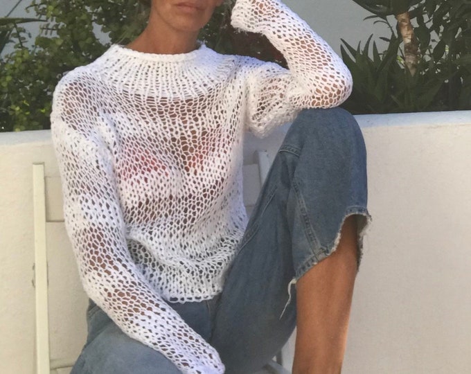 white sweater high neck