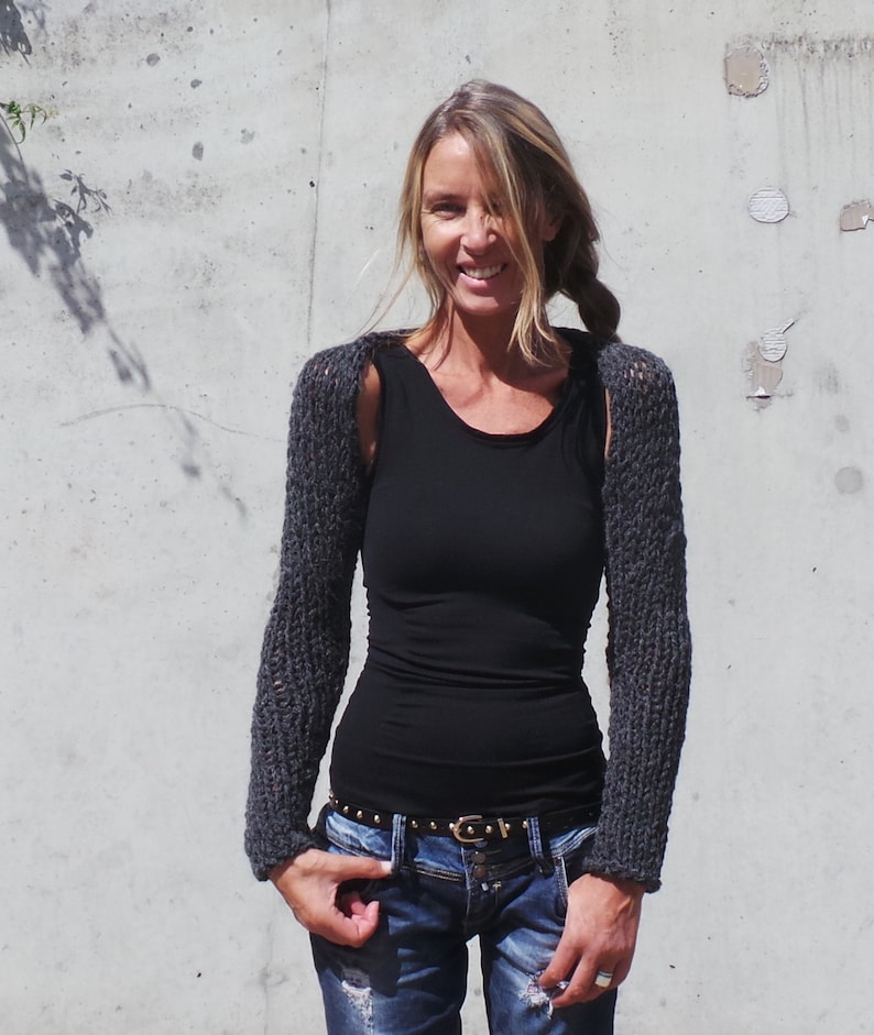 chunky knit shrug