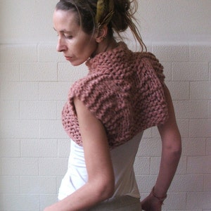 Suéter de chaleco sin mangas recortado rosa, mezcla de bambú, moda sostenible, Y2K imagen 5