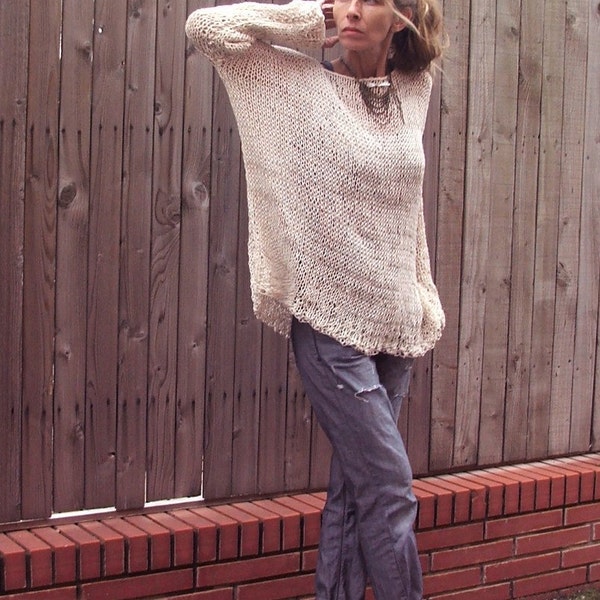 iLEAiYE Easy breezy weekend sweater LAST ONE in this yarn