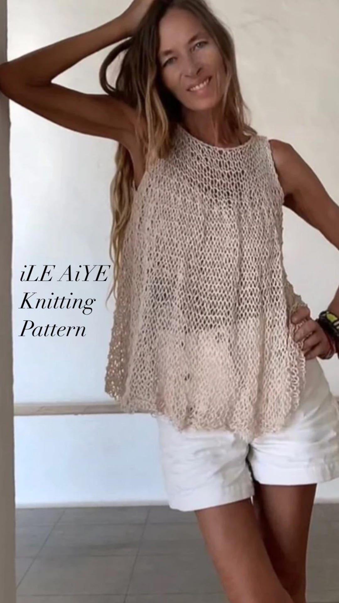 CLANE　MIX COLOR STRING WIDE KNIT TOPS Floral Stranded Knitting Top Down Sweater Pattern | Knitting