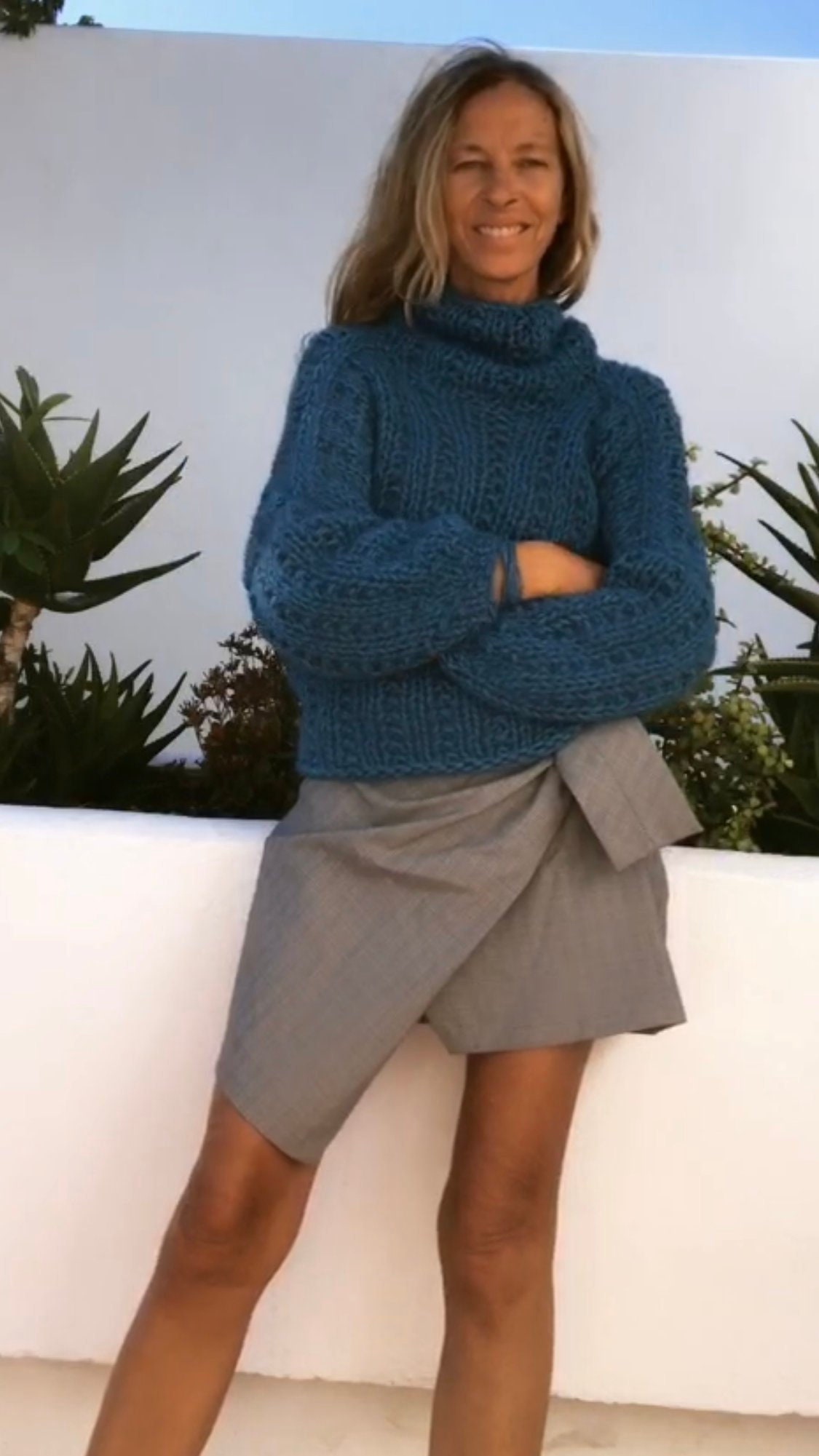 Alpaca Turquoise Blue Chunky Sweater Women's Sweater - Etsy UK