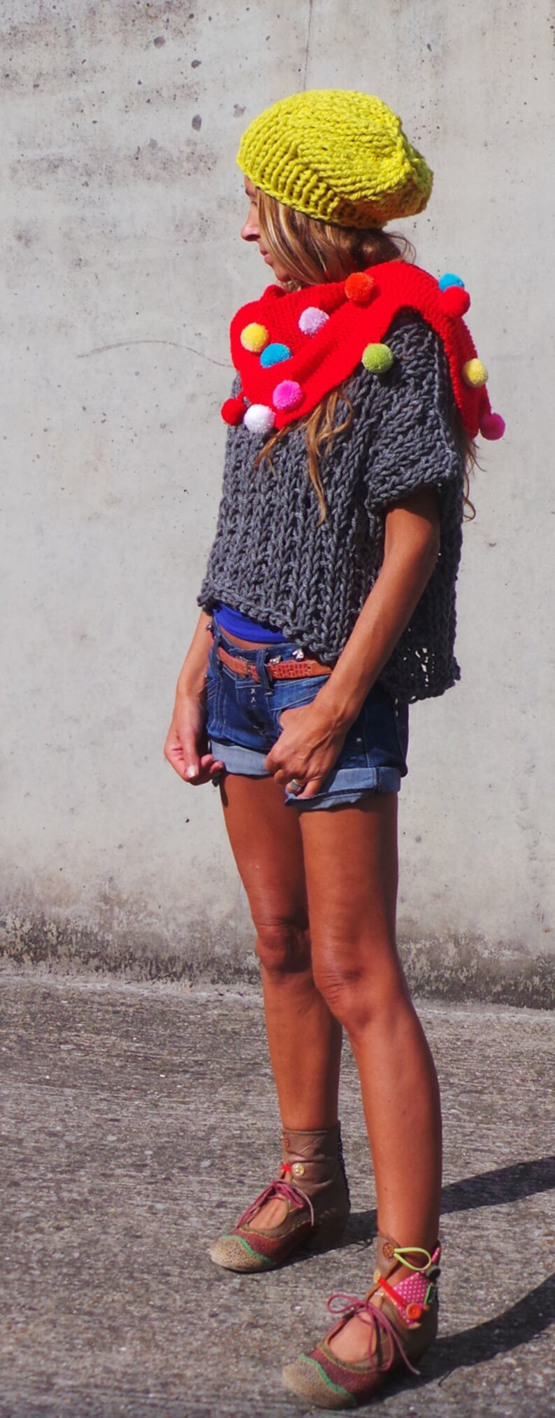 Yellow Hat Winter Hat Beanie Neon Hat Yellow Beanie Hat Neon Etsy