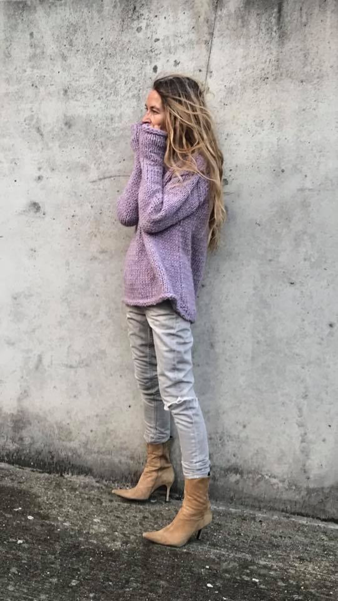 Violet sweater women's cheap