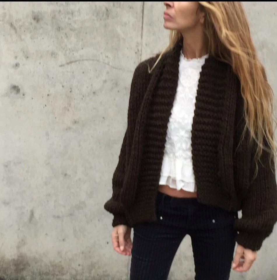 Dark Brown Cardigan - Etsy