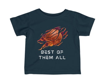 Infant Basketball Shirt, Infant Sports Tee, Infant  Athlete Gift Top, Infant Basketball Fan T-shirt, Infant Short Sleeve Tee