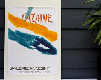 Jean Rene Bazaine Vintage Exhibition Poster