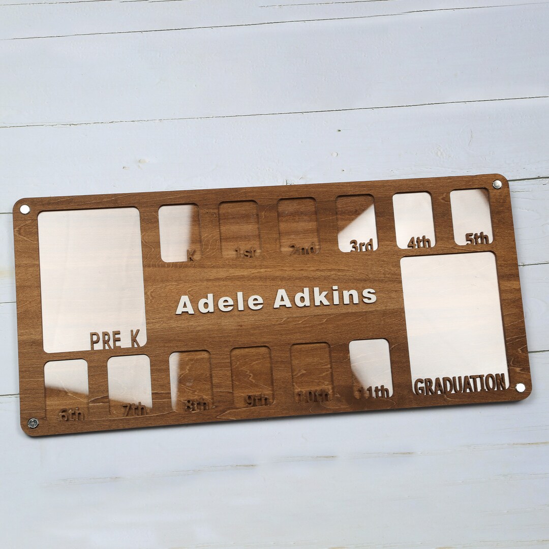 Grade R Picture Frame Custom Pre K to Graduation School Picture Frame,school Years Photo ...