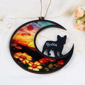 Personalized Dog Memorial Suncatcher, Loss of Pet Sympathy Gift, Engraved Dog Lovers Gift, Pet Memorial Gift, Pet Loss Gift,In Loving Memory