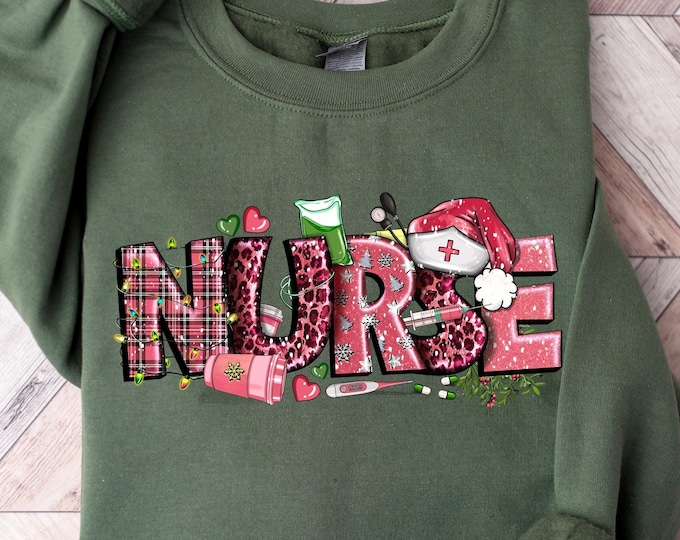 Nurse Christmas Sweatshirt, Nurse Christmas T-shirt, Nurse Christmas Gift Shirt, Gift For Nurse Christmas Shirt, Nurse Shirt, Nurse Sweater