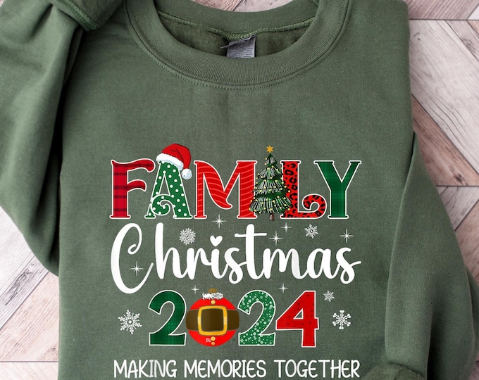 Family Christmas 2024 Making Memories Together Shirt, Family Christmas 2024 Shirt, Making Memories Together, Christmas Family Matching Shirt