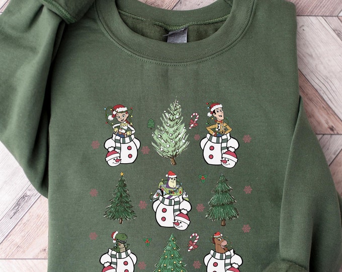 Christmas Snowman Sweatshirt and Shirt, Cute Christmas Tree and Snowman Shirt, Cozy Festive Sweater for Women, Christmas Snowman Gift Shirt