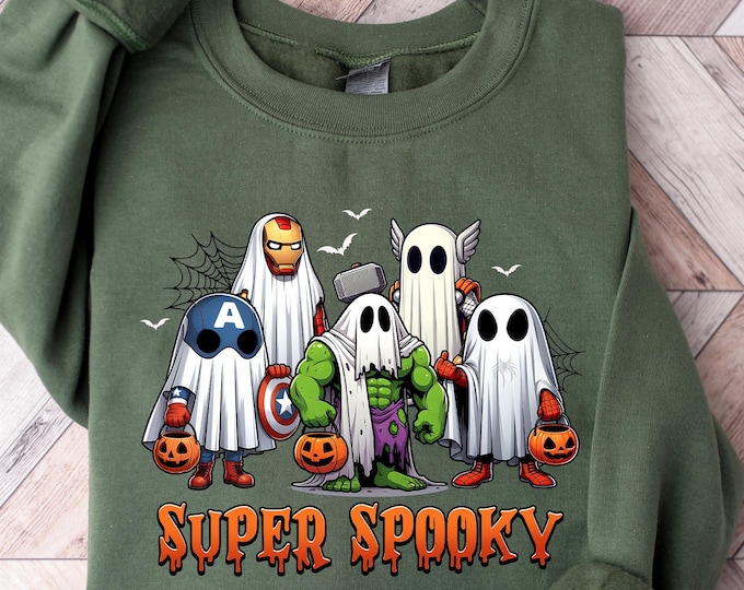Halloween Super Spooky Sweatshirt, Super Spooky Halloween Shirt, Super Ghost Spooky Shirt, Spooky Pumpkin Shirt, Gift For Halloween Holiday