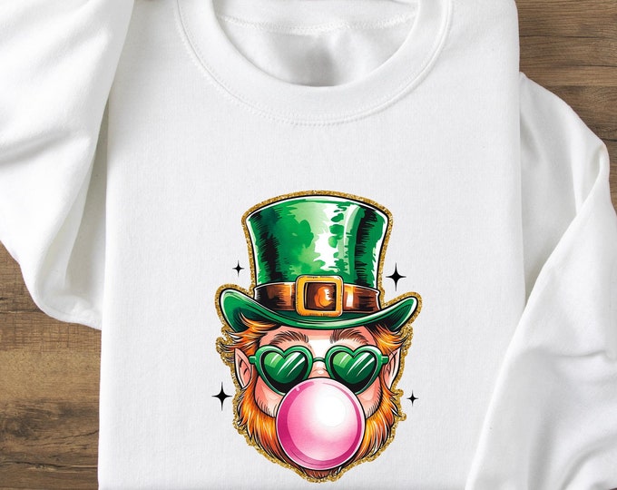 St Patrick Day Sweatshirt, Lucky T-shirt, Irish Shirt, Retro St Patrick Day Shirt, Cow Print Shamrock Shirt, Shamrock Bow Shirt, Saint Shirt