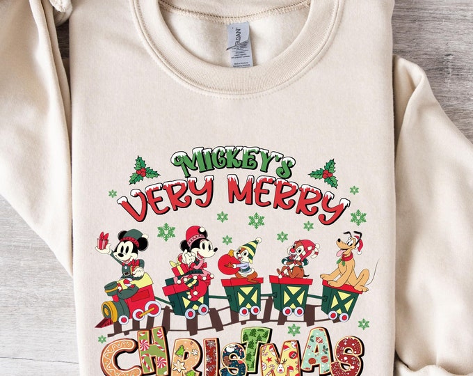 Mickey's Very Merry Christmas Party 2025 Sweatshirt, Christmas Family Matching Shirt, Mickey Christmas, Merry Christmas, Disney Christmas