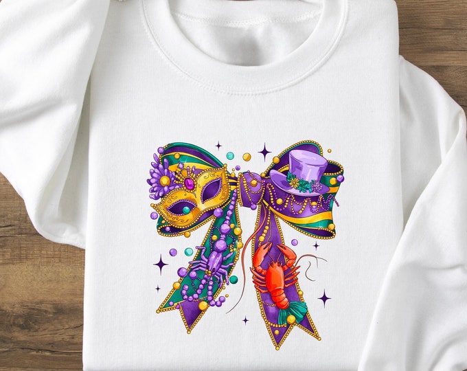 Mardi Gras Coquette Shirt, Mardi Gras Vibes Shirt, Mardi Gras T-shirt, Fat Tuesday Sweater, Mardi Gras Shirt, Louisiana Shirt, Women Shirts