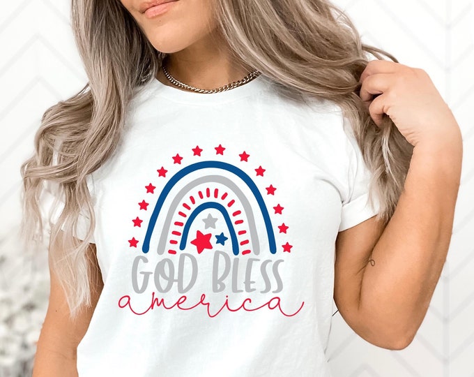 God Bless America Shirt, 4th July Shirt, Independence Day Shirt, America Love Shirt, I Love America Shirt, Gift for 4th July,God Bless Shirt
